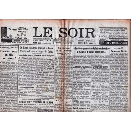 Le Soir: 8 de septiembre de 1943