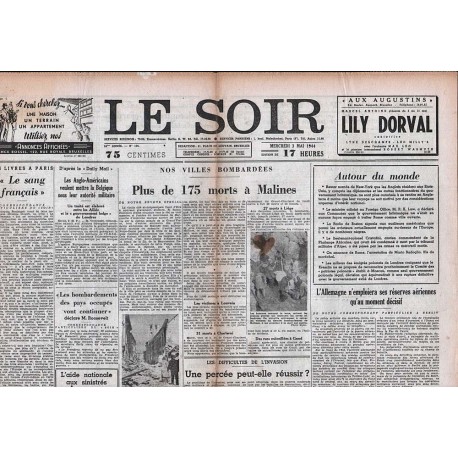 Le Soir: 3 de mayo de 1944