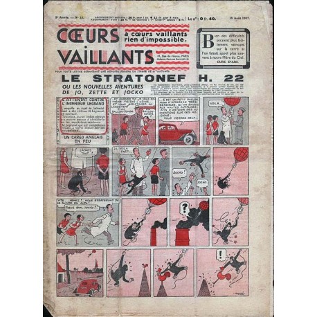 Cœurs Vaillants: 15 de agosto de 1937