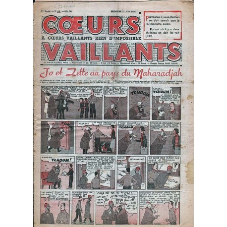 Cœurs Vaillants: 11 de junio de 1939