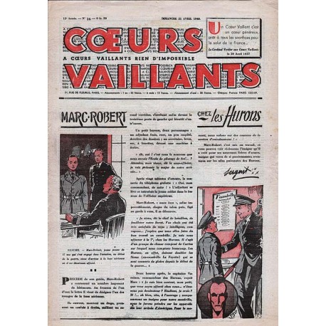 Cœurs Vaillants: 21 de abril de 1940